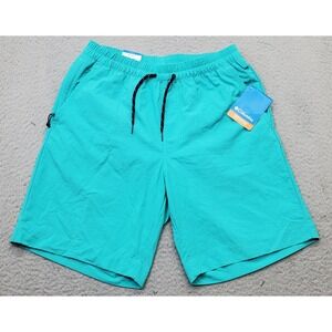 Columbia Omni-Shade Broad Spectrum Swim Shorts W/Liner Mens S Multi‎ Drawstring